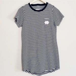 Ivory Ella Striped Shirt Dress